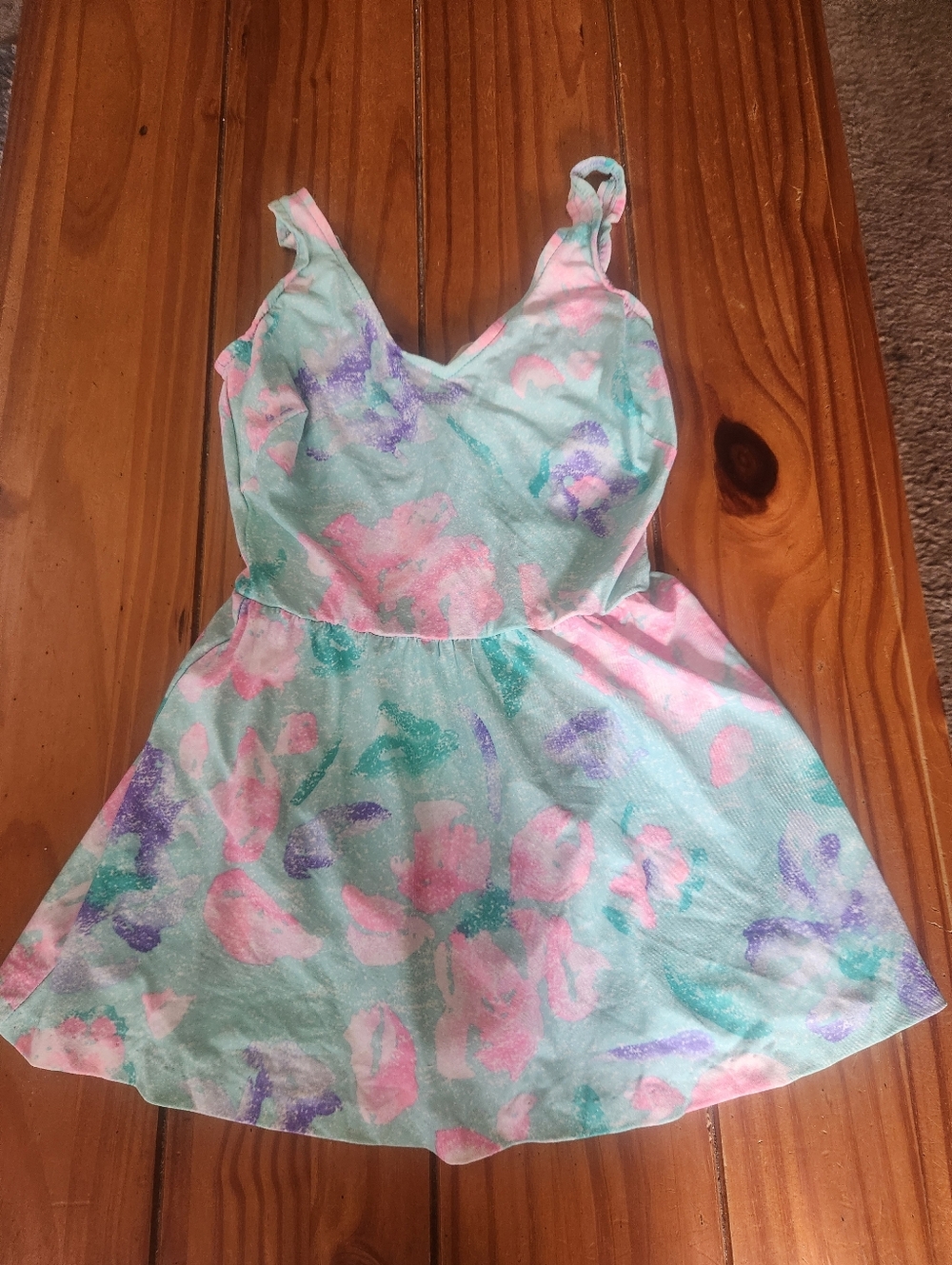 Vintage L. L. Bean 1 Piece Swimsuit Multi Color Size 8
